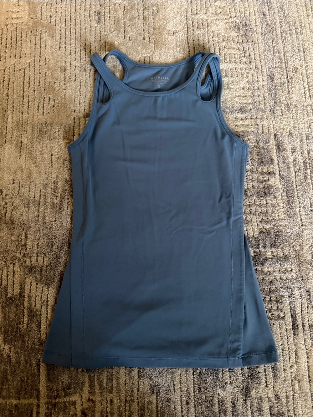 Athleta Double-Strap Slate Blue Performance Tank